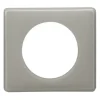 Legrand Plaque de finition 1 poste Céliane 0 988 59 coloris laqué gris perle l.90 x P.8,5 x H.82 mm