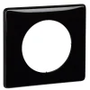 Legrand Plaque de finition 1 poste Céliane 0 988 26 coloris laqué noir l.90 x P.8,5 x H.82 mm