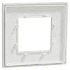 Schneider Electric Plaque De Finition Pour Interrupteur Et Prise À Composer-Plaque de finition 1 poste Unica Déco Essentielle NU600218 coloris blanc l.88,6 x P.10,25 x H.85 mm