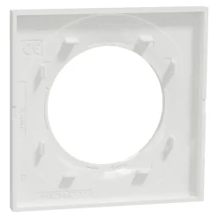 Schneider Electric Plaque de finition 1 poste Odace Styl S520702 coloris blanc l.85 x P.10 x H.85 mm