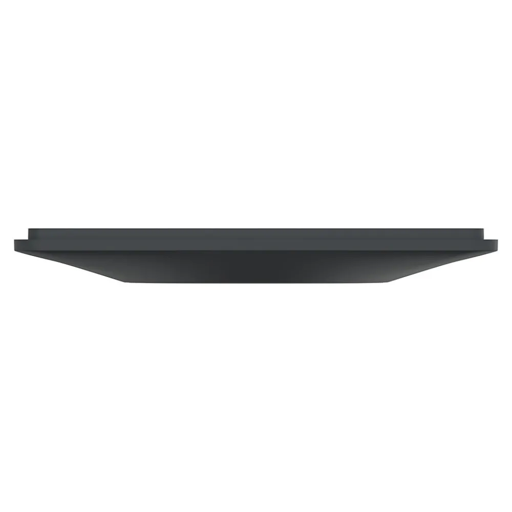 Schneider Electric Plaque de finition 1 poste Ovalis S340702G coloris anthracite avec liseré argent chromé l.87 x P.10 x H.87 mm