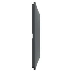 Schneider Electric Plaque de finition 1 poste Ovalis S340702G coloris anthracite avec liseré argent chromé l.87 x P.10 x H.87 mm