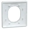 Schneider Electric Plaque de finition 1 poste Ovalis S340702E coloris anthracite avec liseré laiton l.87 x P.10 x H.87 mm