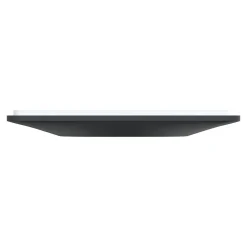 Schneider Electric Plaque de finition 1 poste Ovalis S340702E coloris anthracite avec liseré laiton l.87 x P.10 x H.87 mm