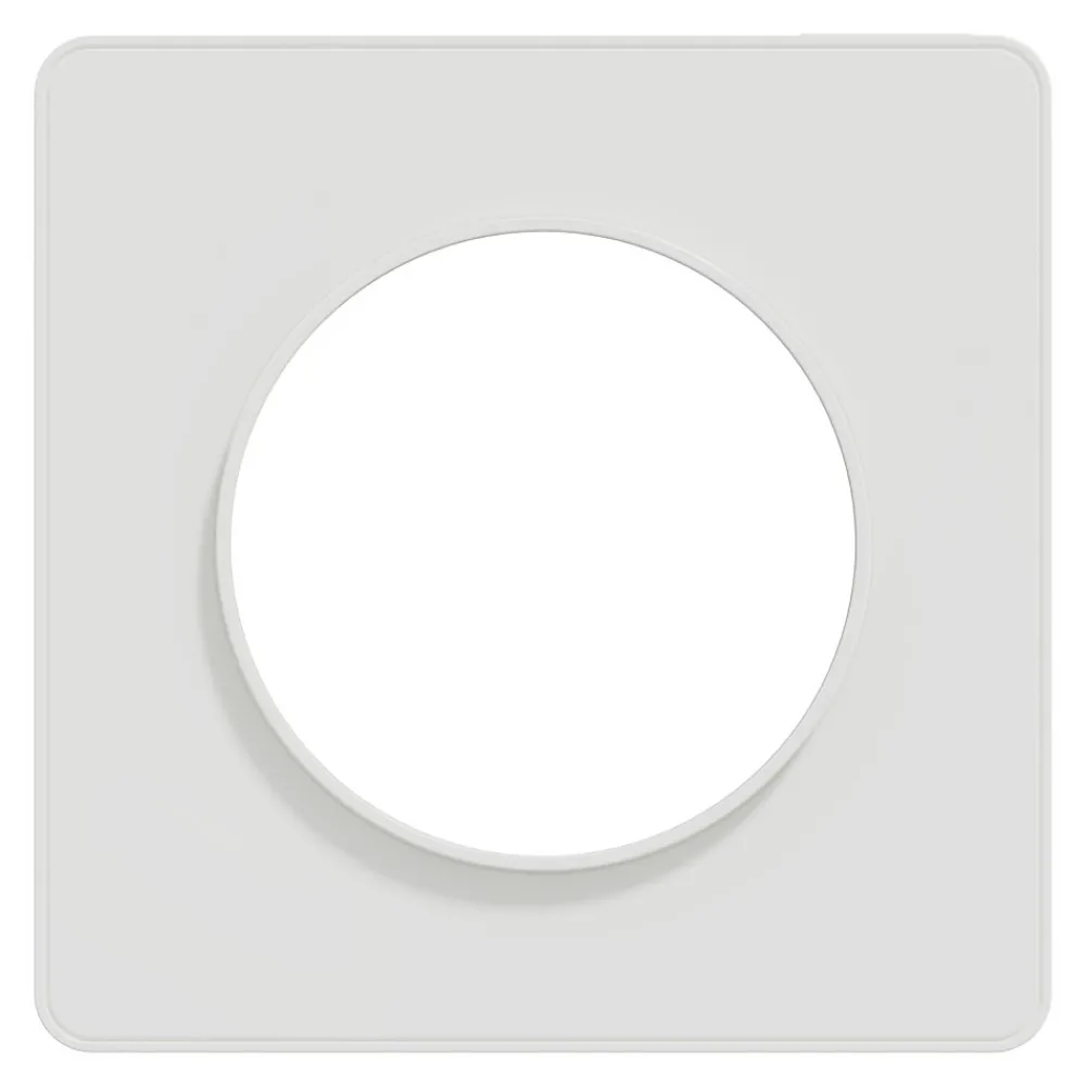 Schneider Electric Plaque De Finition Pour Interrupteur Et Prise À Composer-Plaque de finition 1 poste Odace Touch S520802 coloris blanc l.85 x P.10 x H.85 mm