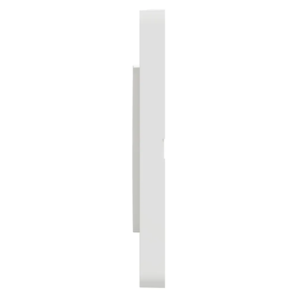 Schneider Electric Plaque De Finition Pour Interrupteur Et Prise À Composer-Plaque de finition 1 poste Odace Touch S520802 coloris blanc l.85 x P.10 x H.85 mm