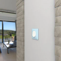 Schneider Electric Plaque De Finition Pour Interrupteur Et Prise À Composer-Plaque de finition 1 poste Ovalis S320702C coloris bleu azurin l.87 x P.10 x H.87 mm