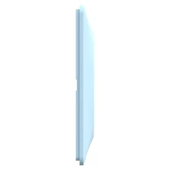 Schneider Electric Plaque De Finition Pour Interrupteur Et Prise À Composer-Plaque de finition 1 poste Ovalis S320702C coloris bleu azurin l.87 x P.10 x H.87 mm