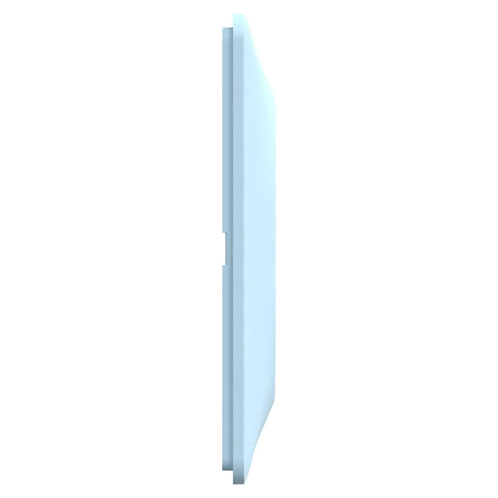 Schneider Electric Plaque De Finition Pour Interrupteur Et Prise À Composer-Plaque de finition 1 poste Ovalis S320702C coloris bleu azurin l.87 x P.10 x H.87 mm