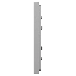 Schneider Electric Plaque de finition 1 poste Unica Déco Essentielle NU600230 coloris aluminium l.88,6 x P.10,25 x H.85 mm