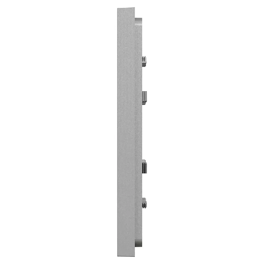 Schneider Electric Plaque de finition 1 poste Unica Déco Essentielle NU600230 coloris aluminium l.88,6 x P.10,25 x H.85 mm