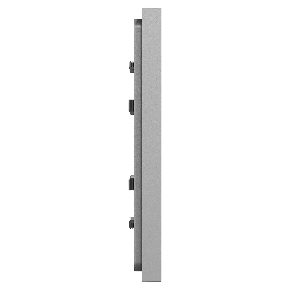 Schneider Electric Plaque de finition 1 poste Unica Déco Essentielle NU600230 coloris aluminium l.88,6 x P.10,25 x H.85 mm