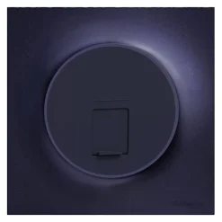 Schneider Electric Plaque de finition 1 poste Odace Styl S540702 coloris anthracite l.85 x P.10 x H.85 mm
