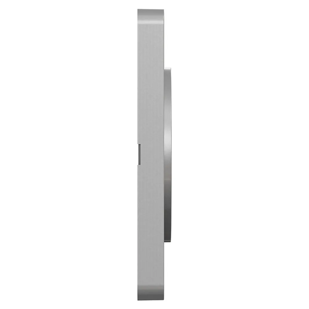 Schneider Electric Plaque de finition 1 poste Odace Touch S530802 coloris aluminium l.85 x P.10 x H.85 mm