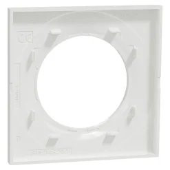 Schneider Electric Plaque de finition 1 poste Odace Styl S52C702 coloris blanc l.85 x P.10 x H.85 mm
