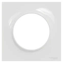 Schneider Electric Plaque de finition 1 poste Odace Styl S52C702 coloris blanc l.85 x P.10 x H.85 mm