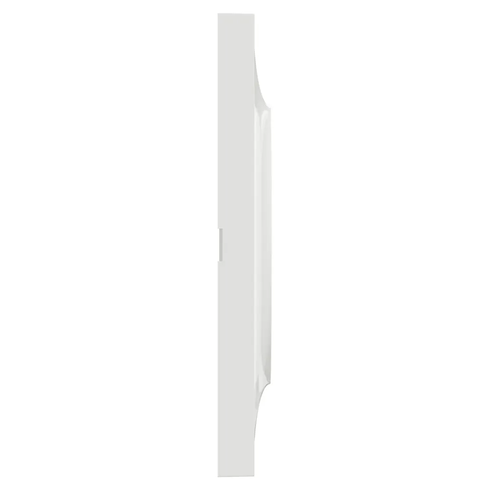 Schneider Electric Plaque de finition 1 poste Odace Styl S52C702 coloris blanc l.85 x P.10 x H.85 mm