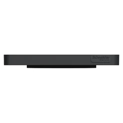 Schneider Electric Plaque De Finition Pour Interrupteur Et Prise À Composer-Plaque de finition 1 poste Odace Touch S54C802 coloris anthracite avec liseré anthracite l.85 x P.10 x H.85 mm