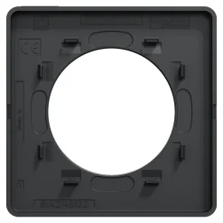 Schneider Electric Plaque De Finition Pour Interrupteur Et Prise À Composer-Plaque de finition 1 poste Odace Touch S540802 coloris anthracite l.85 x P.10 x H.85 mm