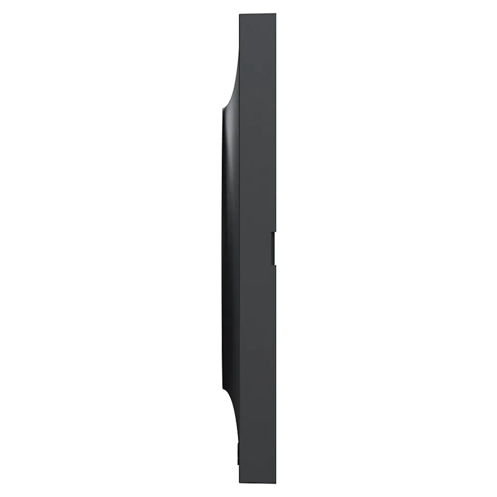 Schneider Electric Plaque de finition 1 poste Odace Styl S54C702 coloris anthracite avec liseré anthracite l.85 x P.10 x H.85 mm