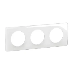 Legrand Plaque De Finition Pour Interrupteur Et Prise À Composer-Plaque de finition 3 postes Céliane CP0023 coloris blanc émaillé l.232 x P.9 x H.82 mm