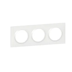 Legrand Plaque De Finition Pour Interrupteur Et Prise À Composer-Plaque de finition 3 postes Dooxie 6 009 03 coloris blanc l.229 x P.10 x H.87 mm
