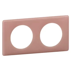 Legrand Plaque de finition 2 postes Céliane 0 988 30 coloris vieux rose l.161 x P.8,5 x H.82 mm