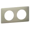 Legrand Plaque De Finition Pour Interrupteur Et Prise À Composer-Plaque de finition 2 postes Céliane 0 988 64 coloris poudré argile l.161 x P.8,5 x H.82 mm