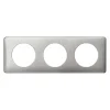 Legrand Plaque de finition 3 postes Céliane 0 988 92 coloris alu snake l.232 x P.8,5 x H.82 mm