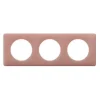 Legrand Plaque De Finition Pour Interrupteur Et Prise À Composer-Plaque de finition 3 postes Céliane 0 988 31 coloris vieux rose l.232 x P.8,5 x H.82 mm