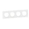 Legrand Plaque De Finition Pour Interrupteur Et Prise À Composer-Plaque de finition 4 postes Dooxie 6 009 04 coloris blanc l.300 x P.10 x H.87 mm