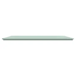 Schneider Electric Plaque de finition 2 postes Ovalis S320704A coloris sauge l.158 x P.10 x H.87 mm