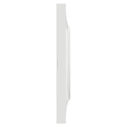 Schneider Electric Plaque de finition 3 postes Odace Styl S520706 coloris blanc l.227 x P.10 x H.85 mm