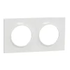 Schneider Electric Plaque de finition 2 postes Odace Styl S520704 coloris blanc l.156 x P.10 x H.85 mm