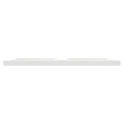 Schneider Electric Plaque de finition 2 postes Odace Styl S520704 coloris blanc l.156 x P.10 x H.85 mm