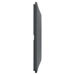 Schneider Electric Plaque De Finition Pour Interrupteur Et Prise À Composer-Plaque de finition 3 postes Ovalis S340706E coloris anthracite avec liseré laiton l.229 x P.10 x H.87 mm