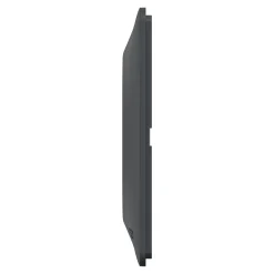 Schneider Electric Plaque De Finition Pour Interrupteur Et Prise À Composer-Plaque de finition 3 postes Ovalis S340706E coloris anthracite avec liseré laiton l.229 x P.10 x H.87 mm