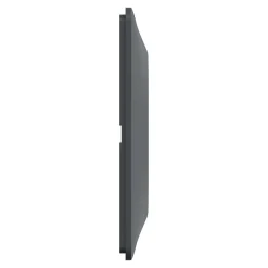 Schneider Electric Plaque De Finition Pour Interrupteur Et Prise À Composer-Plaque de finition 2 postes Ovalis S340704E coloris anthracite avec liseré laiton l.158 x P.10 x H.87 mm