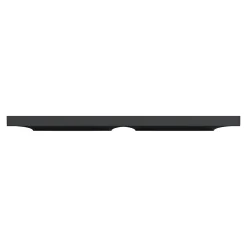 Schneider Electric Plaque de finition 2 postes Odace Styl S54C704 coloris anthracite avec liseré anthracite l.156 x P.10 x H.85 mm