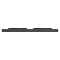 Schneider Electric Plaque de finition 2 postes Odace Styl S54C704 coloris anthracite avec liseré anthracite l.156 x P.10 x H.85 mm
