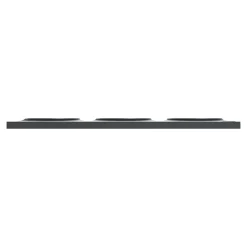 Schneider Electric Plaque de finition 3 postes Odace Styl S540706 coloris anthracite l.227 x P.10 x H.85 mm