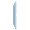 Schneider Electric Plaque de finition 2 postes Ovalis S320704C coloris bleu azurin l.158 x P.10 x H.87 mm