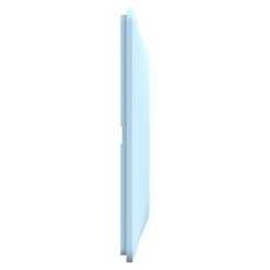 Schneider Electric Plaque de finition 2 postes Ovalis S320704C coloris bleu azurin l.158 x P.10 x H.87 mm