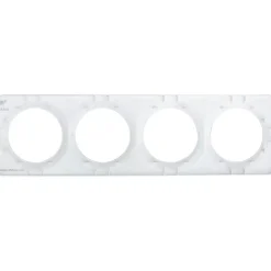 Jacobsen Plaque De Finition Pour Interrupteur Et Prise À Composer-Plaque de finition quadruple Espen blanc à assembler