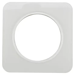 Jacobsen Plaque De Finition Pour Interrupteur Et Prise À Composer-Plaque de finition simple Espen verre blanc à assembler