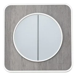Jacobsen Plaque De Finition Pour Interrupteur Et Prise À Composer-Plaque de finition simple Espen chêne gris à assembler