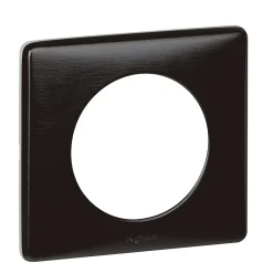 Legrand Plaque De Finition Pour Interrupteur Et Prise À Composer-Plaque de finition simple Céliane Métal Carbone