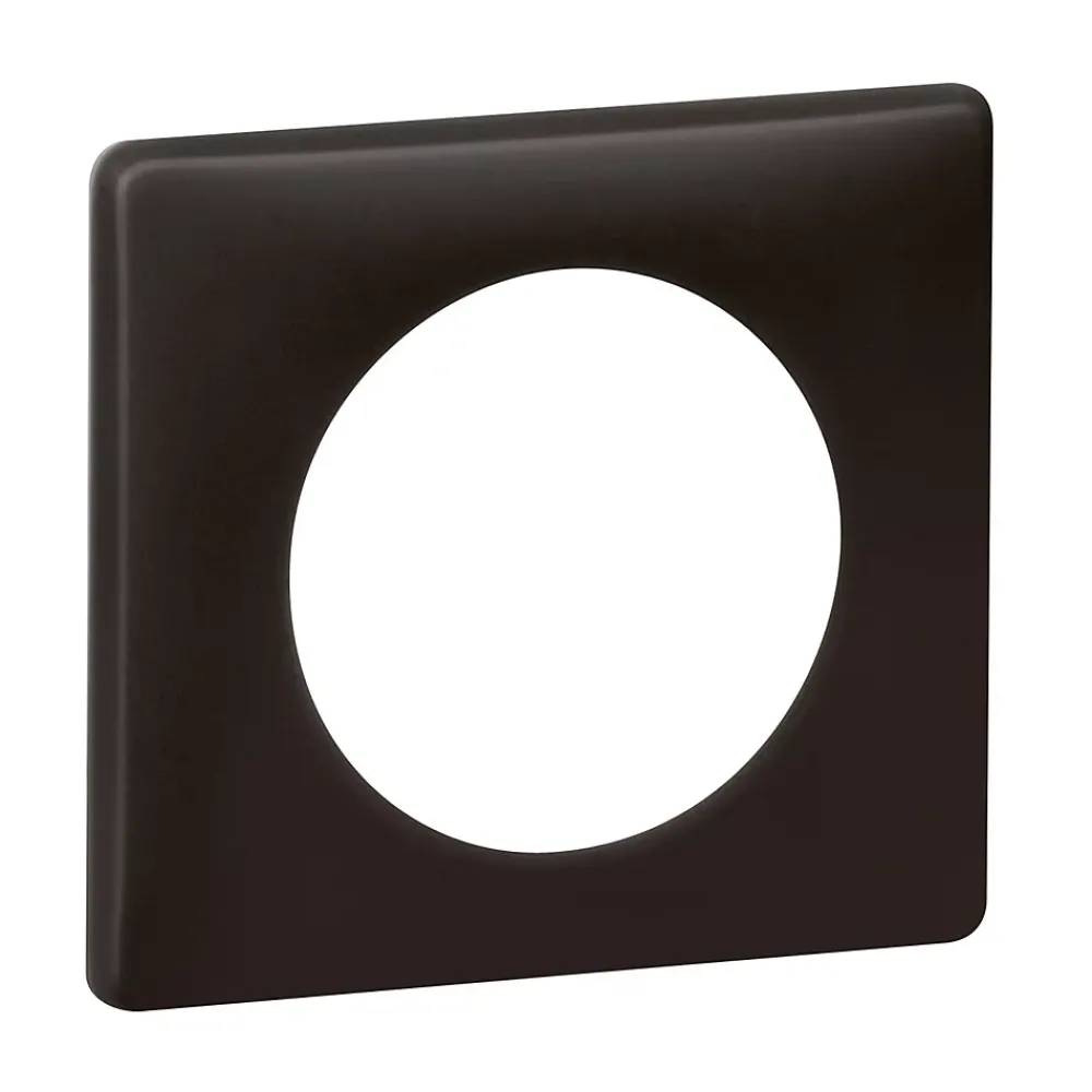 Legrand Plaque De Finition Pour Interrupteur Et Prise À Composer-Plaque de finition simple Céliane Poudré Basalte