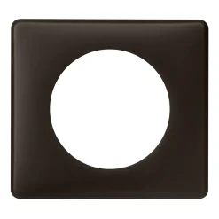 Legrand Plaque De Finition Pour Interrupteur Et Prise À Composer-Plaque de finition simple Céliane Poudré Basalte