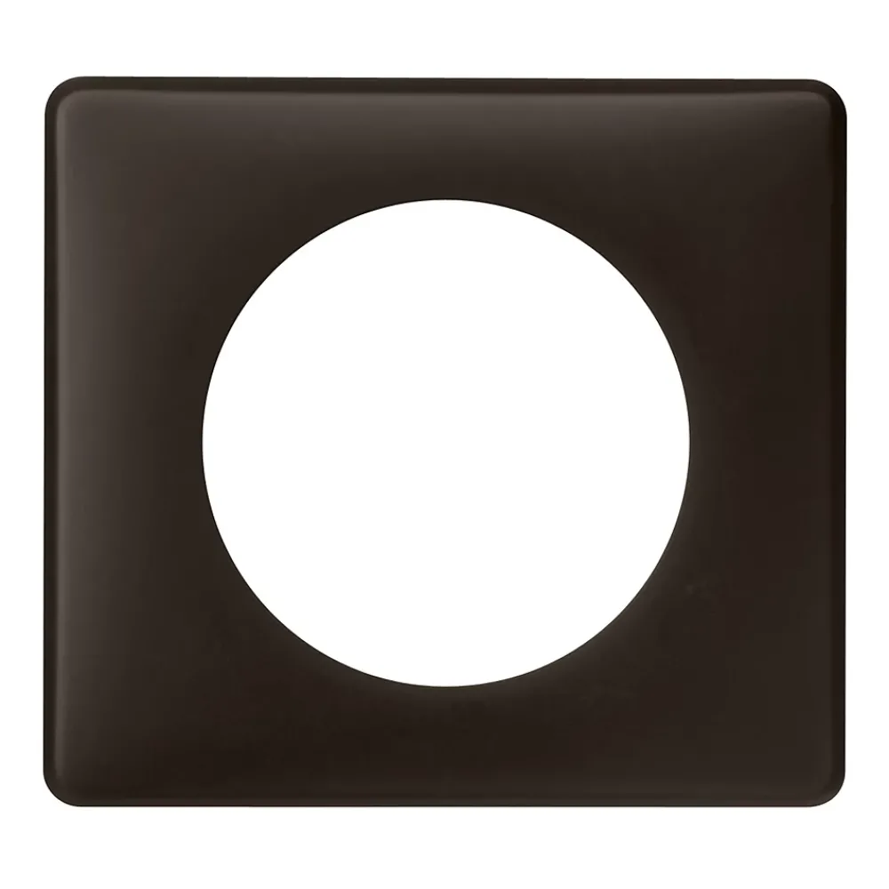 Legrand Plaque De Finition Pour Interrupteur Et Prise À Composer-Plaque de finition simple Céliane Poudré Basalte